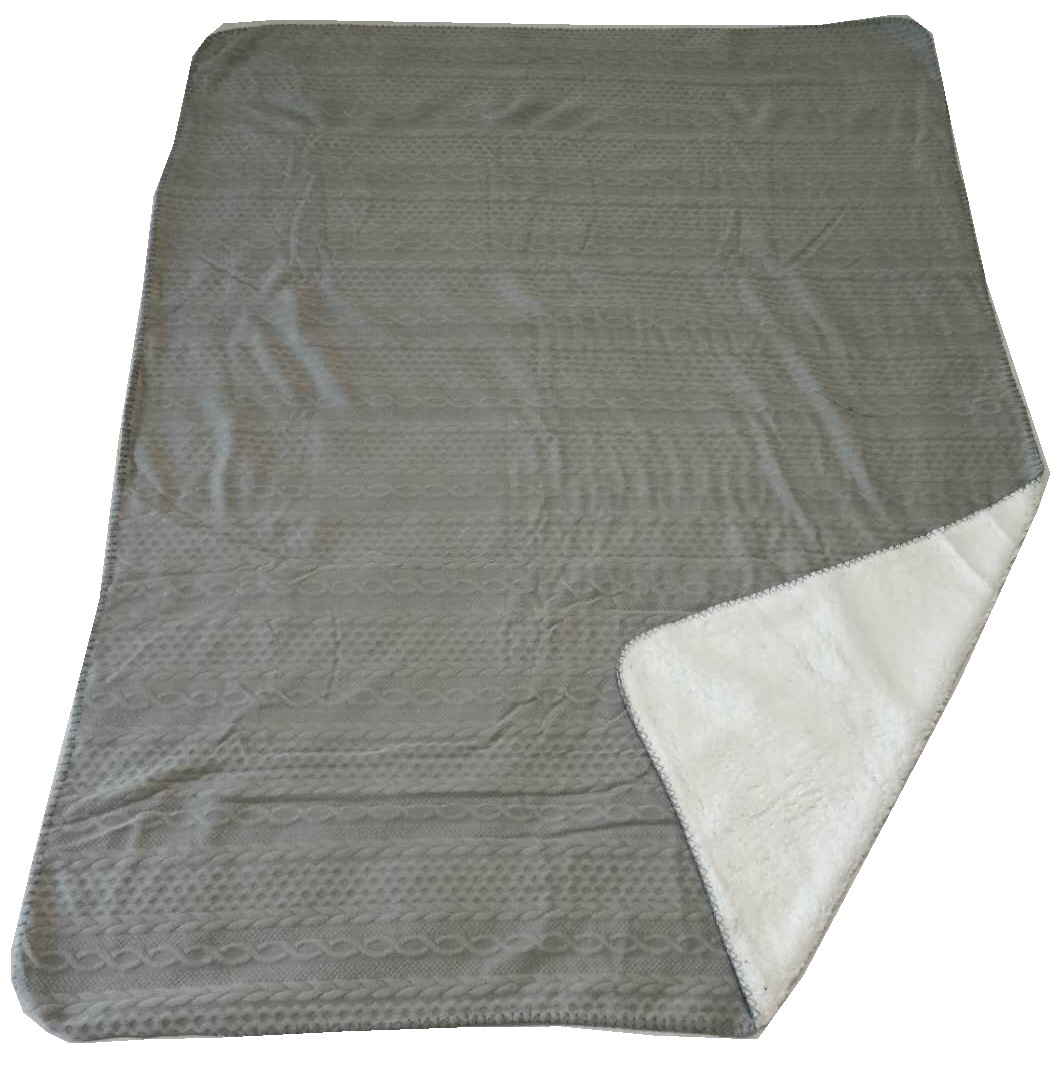 Jacquard&Sherpa Blanket